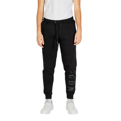 Icon Black Cotton Joggers (Workout Pants)