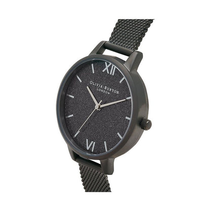Olivia Burton Black Stainless Steel Dress Watch