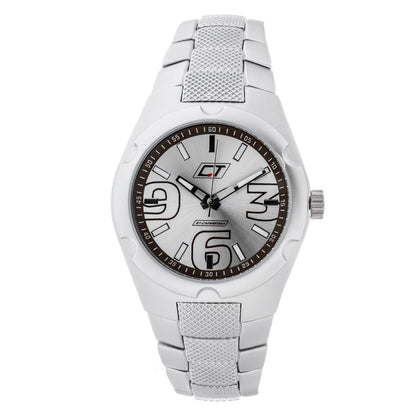 Chronotech Silver Stainless Steel Dress Watch