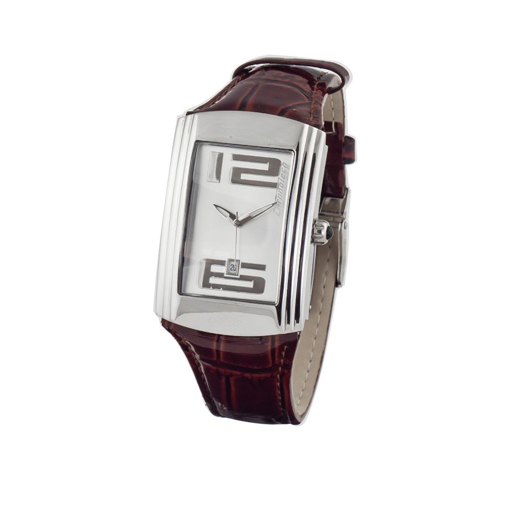 Chronotech Brown Leather Dress Watch