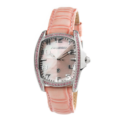 Chronotech Multicolor Leather Dress Watch