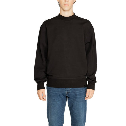 Calvin Klein Jeans Schwarzes Sweatshirt aus recycelter Baumwolle