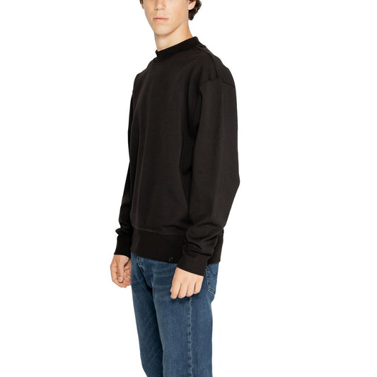 Calvin Klein Jeans Schwarzes Sweatshirt aus recycelter Baumwolle