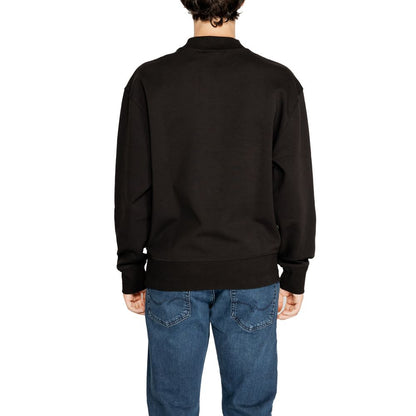 Calvin Klein Jeans Schwarzes Sweatshirt aus recycelter Baumwolle