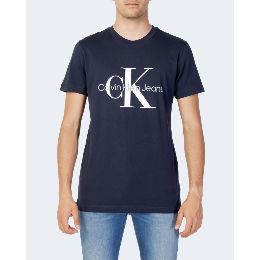 Calvin Klein Jeans Baumwoll-T-Shirt in Blau