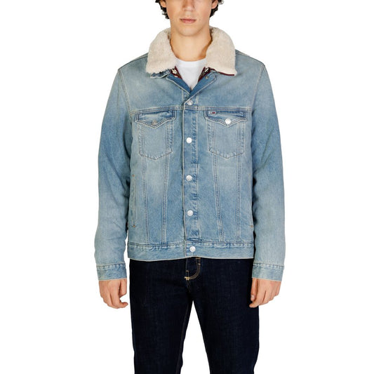Tommy Hilfiger Jeans Hellblaue Baumwolljacken &amp
