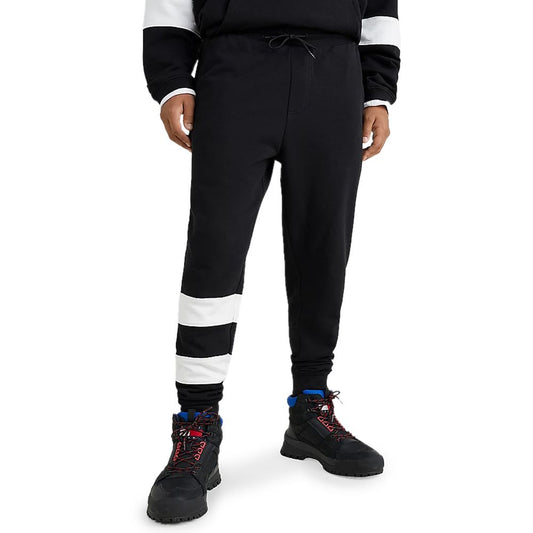 Tommy Hilfiger Jeans Schwarze Baumwoll-Jogger Workout-Hose