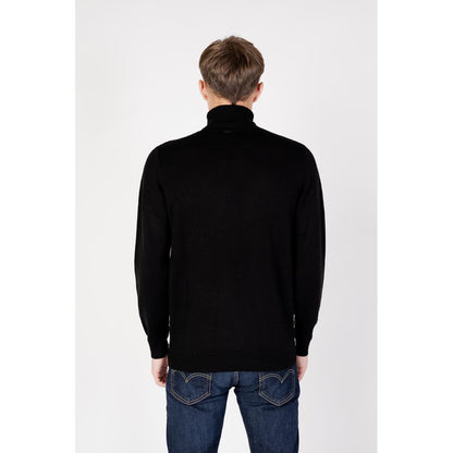 Antony Morato Black Wool Turtleneck