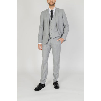 Antony Morato Gray Polyester Dress Pants