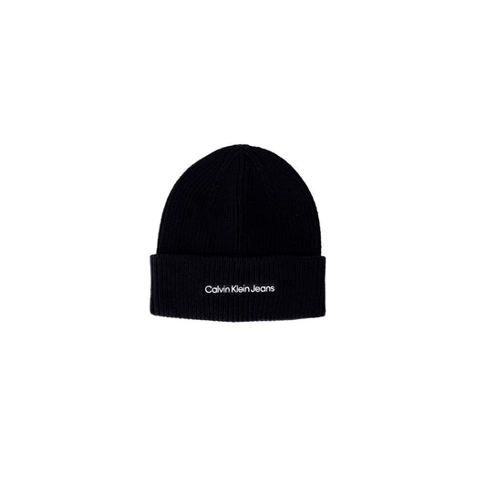 Calvin Klein Jeans Schwarze Baumwollmützen Baseballmütze