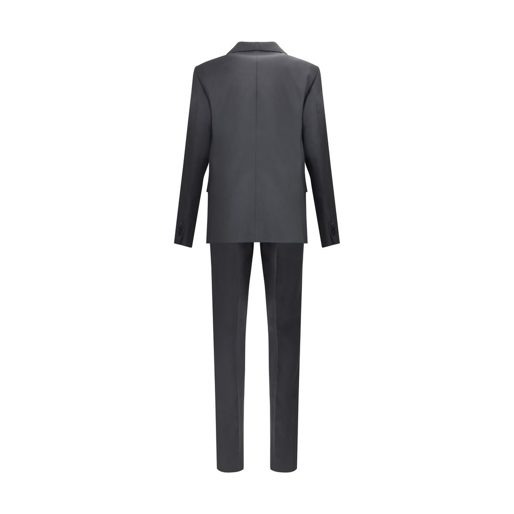 Dsquared² Black Fleece Wool Two-Piece Suit