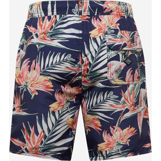 Superdry Blaue Polyester-Badeshorts