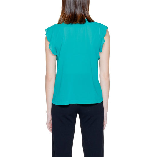 Rinascimento Green Polyester Blouse