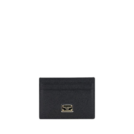 Dolce & Gabbana Black Calf Leather Bos Taurus Wallet