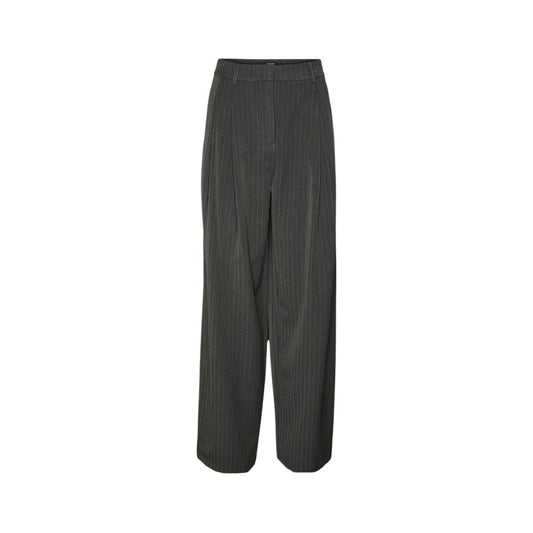 Vero Moda Gray Polyester Casual Pants