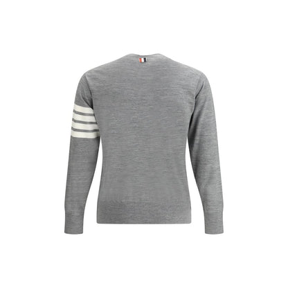 Thom Browne Gray Fleece Wool Sweatshirt