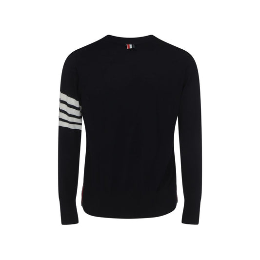 Thom Browne Blue Fleece Wool Cardigan