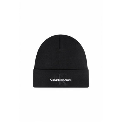 Calvin Klein Jeans Schwarze Bio-Baumwollmützen Baseballmütze