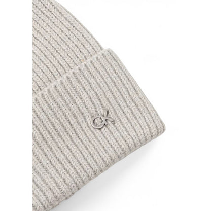 Calvin Klein Graue Wollmützen Baseballmütze