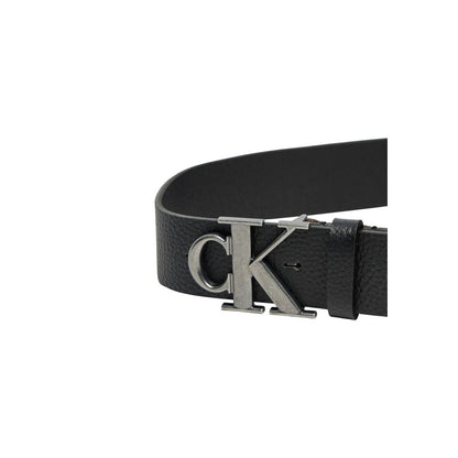 Calvin Klein Jeans Schwarzer Ledergürtel