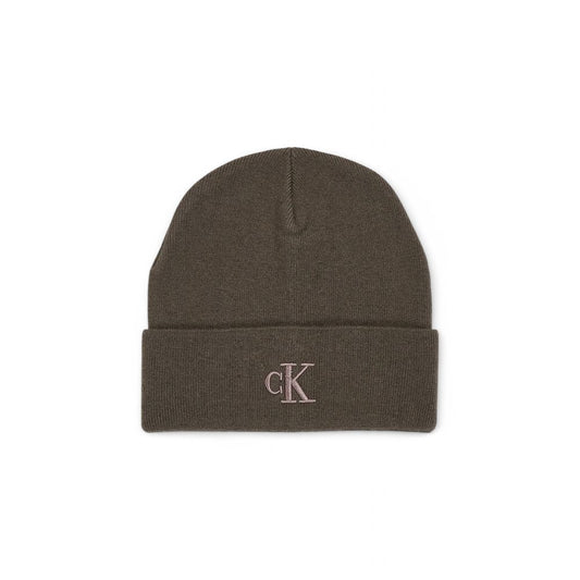 Calvin Klein Jeans Braune Wollmützen Baseballmütze