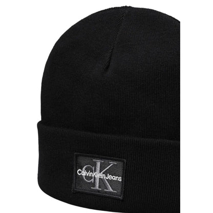 Calvin Klein Jeans Schwarze Baumwollmützen Baseballmütze