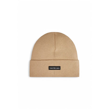 Calvin Klein Jeans Beige Recycelte Polyester Mützen Baseballmütze