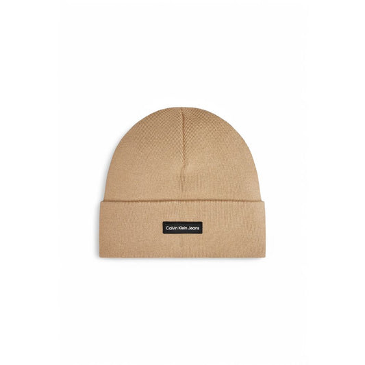 Calvin Klein Jeans Beige Recycelte Polyester Mützen Baseballmütze