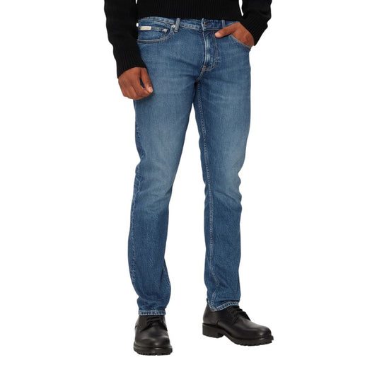Calvin Klein Jeans Blaue Baumwoll-Skinny-Jeans