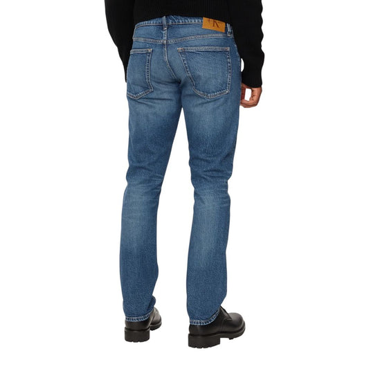 Calvin Klein Jeans Blaue Baumwoll-Skinny-Jeans