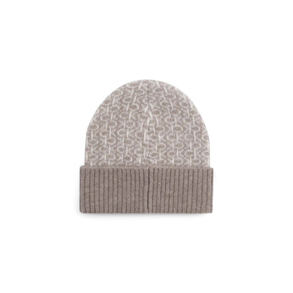 Calvin Klein Beige Alpaka Leder Mützen Baseballmütze