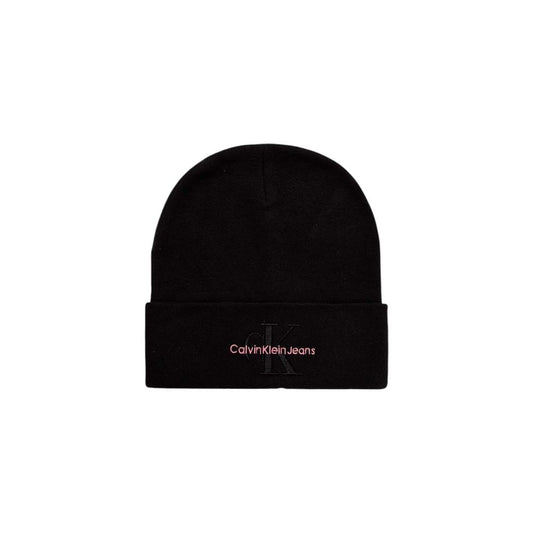 Calvin Klein Jeans Schwarze Baumwollmützen Baseballmütze