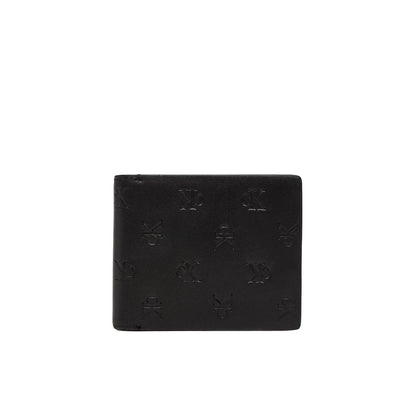 Calvin Klein Jeans Schwarzes Leder Portemonnaie