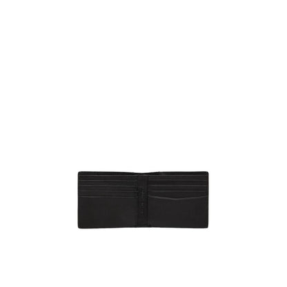Calvin Klein Jeans Schwarzes Leder Portemonnaie