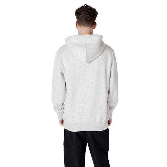 Calvin Klein Jeans Grauer Baumwoll-Kapuzenpulli