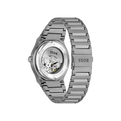 Hugo Boss Graue Uhr aus Edelstahl