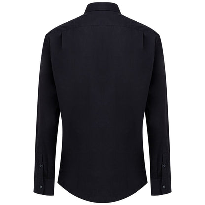 Dolce & Gabbana Navy Blue Cotton Dress Shirt