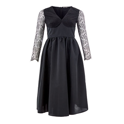 Lardini Black Polyester Cocktail Dress