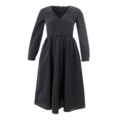 Lardini Black Polyester Cocktail Dress