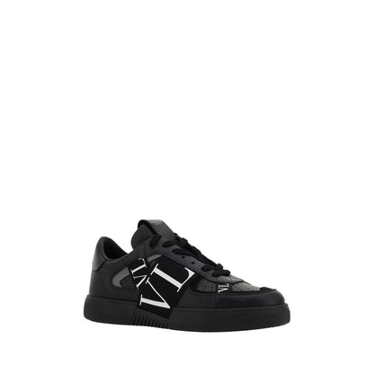 Valentino Garavani Black Leather VL7N Sneakers