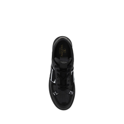 Valentino Garavani Black Leather VL7N Sneakers