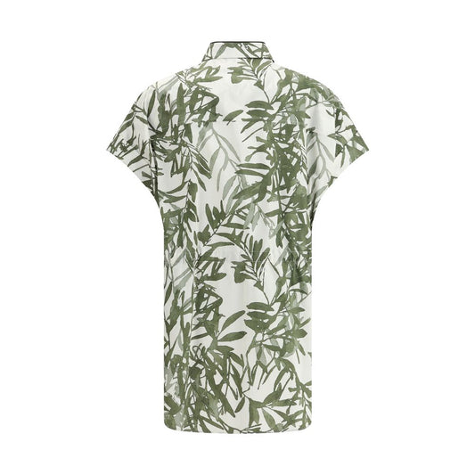 Brunello Cucinelli Multicolor Cotton Pattern Shirt