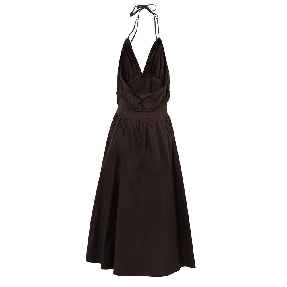 Bottega Veneta Brown Cotton Long Dress