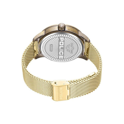 Police Gold Stainless Steel Dress Watch