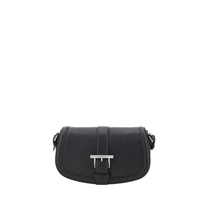 Alexander McQueen Black Calf Leather Bos Taurus Shoulder Bag
