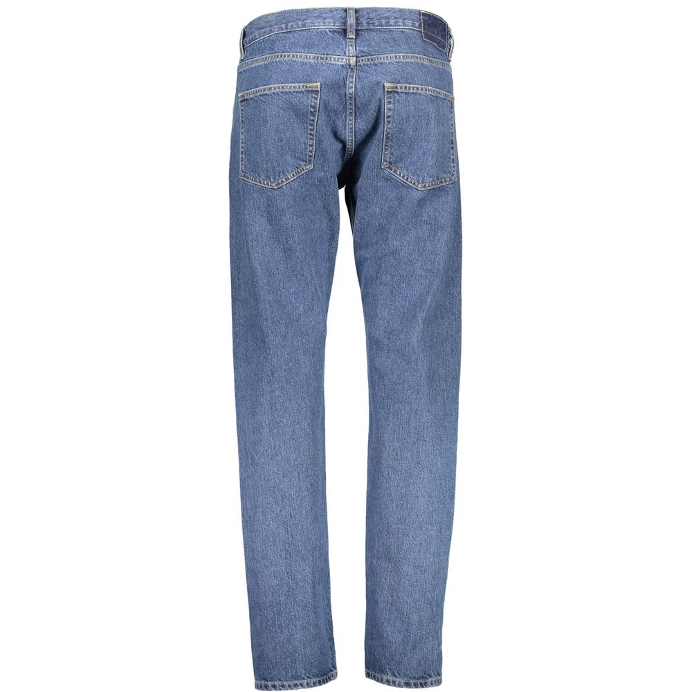 Gant Blue Cotton Straight-Leg Jeans
