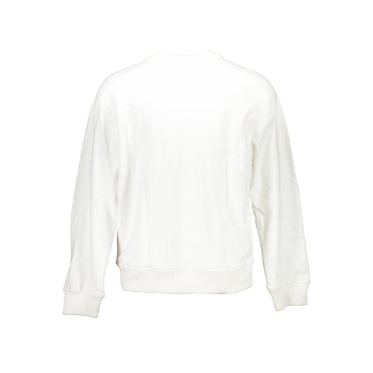 Calvin Klein Weißer Baumwollpullover für Männer