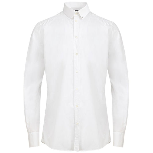 Dolce & Gabbana White Cotton Dress Shirt