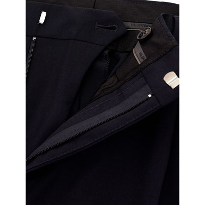 Valentino Black Wool Dress Pants