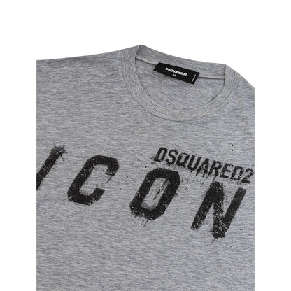 Dsquared² Gray Cotton T-Shirt